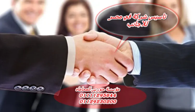 تأسيس شركة في مصر للاجانب
