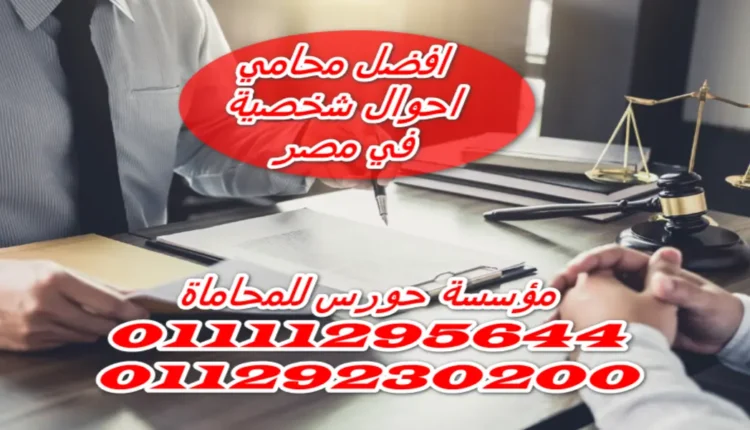 افضل محامي احوال شخصية في مصر