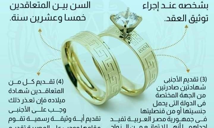 توثيق زواج مصرية من سعودى