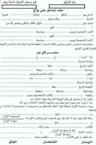 الاوراق المطلوبة لعمل التصادق عند المأذون الشرعى