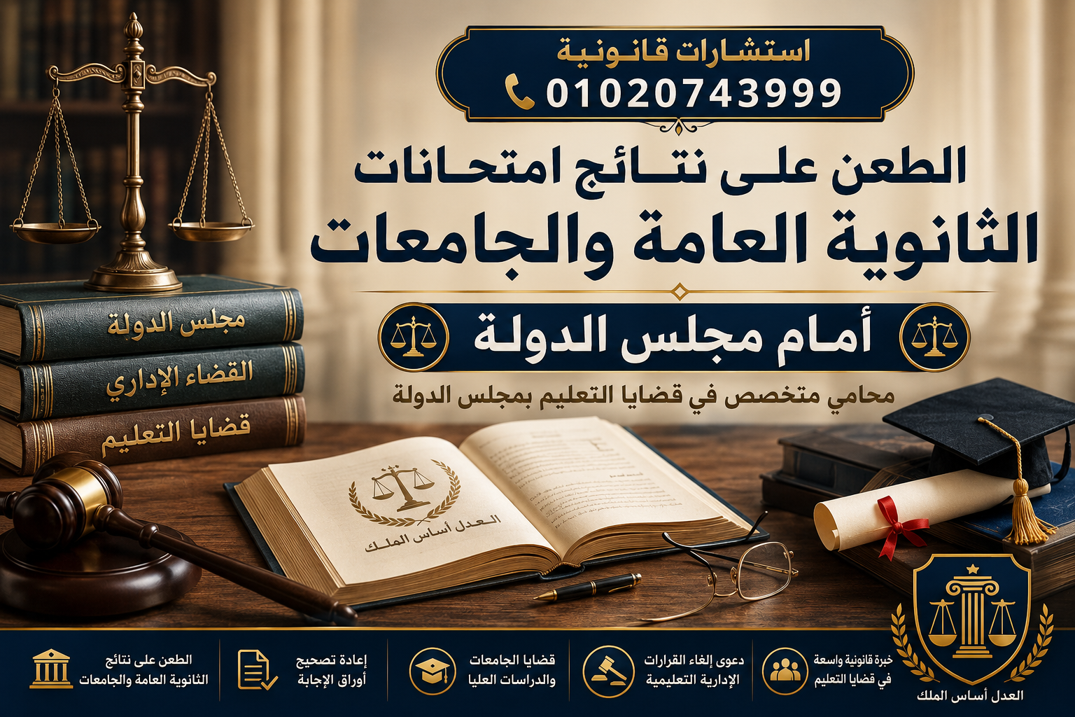 الطعن على نتائج امتحانات الثانوية العامة والجامعات أمام مجلس الدولة
